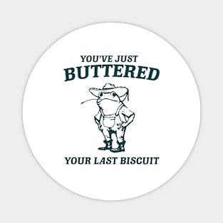 You've Just Buttered Your Last Biscuit Vintage Style Shirt, Retro Unisex Adult T Shirt, Vintage Frog T Shirt, Nostalgia Magnet